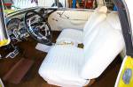 &ndash; The interior car is a place where Nick did some thinking and came up with a a neat solution for front buckets. He used a set of power seats from am 1986 Chevy Celebrity. The rear seat is a stocker. Nick did the upholstery himself. He&rsquo;s handy with a needle because he worked as a parachute technician in the US Army for oh, a couple of decades! The classic tuck and roll is looking appropriate here.  &raquo; Click to zoom ->