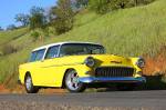 Robert &ldquo;Nick&rdquo; Nichols&rsquo; 1955 Chevy Nomad is a cruiser and show machine.  &raquo; Click to zoom ->