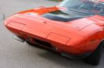 If you think that Gary and Pam simply bolted on the nose from a 1970 Superbird you are sniffing glue. Creating the nose cone was an absolutely painstaking process that involved the use of steel wire that they tack welded to the fronts of the fenders and worked into the proper shape. After countless hours of adding and forming tube, they &lsquo;glassed over it and followed that up with weeks of sanding and forming to create a piece that fits better than anything that would have been turned out by a rush job sub-contractor in 1971. The gaps are uniform, the fit is perfect, and the amount of work to achieve such detail needs to be recognized.  &raquo; Click to zoom ->