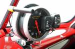 The motor makes peak power at 6,800 rpm, so we're guessing that the shift light is set to come on right around there.  &raquo; Click to zoom ->