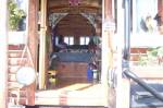 We sneaked a peak inside the log cabin. Very cozy.  &raquo; Click to zoom ->