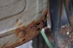 Rather than replacing the door, we plan on repairing this corner.  &raquo; Click to zoom ->
