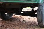 Simple beam axle in the front equipped with leaf springs. Neanderthal man technology is right up our alley.  &raquo; Click to zoom ->