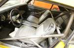 The interior still wore layers of bodywork dirt from when the Overhaulin&rsquo; TV show had overrun the Hot Rod shop a couple years earlier. Staffer (now editor) Rob Kinnan had the &rsquo;68 houndstooth seat covers installed when the car was restified the first time.  &raquo; Click to zoom ->