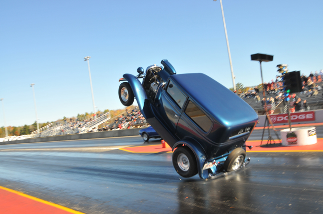 Four wheels off from behind Four wheels off from behind