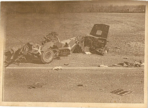 wrecked 1969 Mustang Mach 1