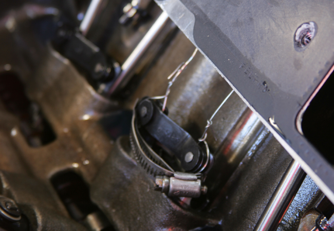 Larry Larsen's broken lifter at Drag Week