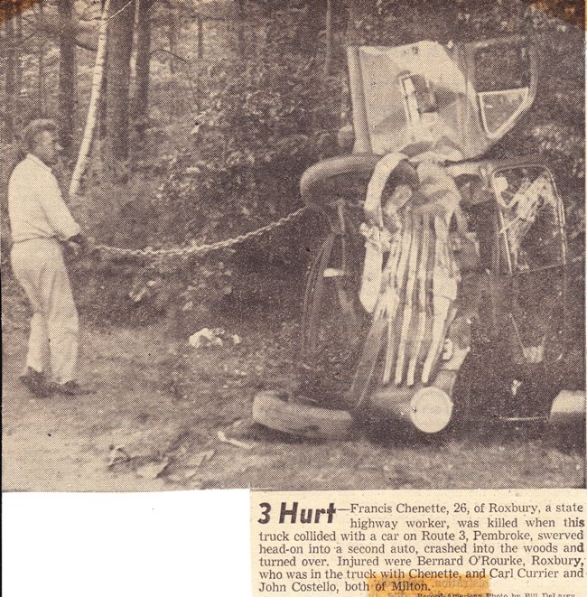 Old Chevy Truck Wreck