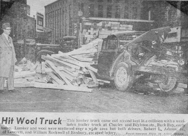 Lumber truck wreck