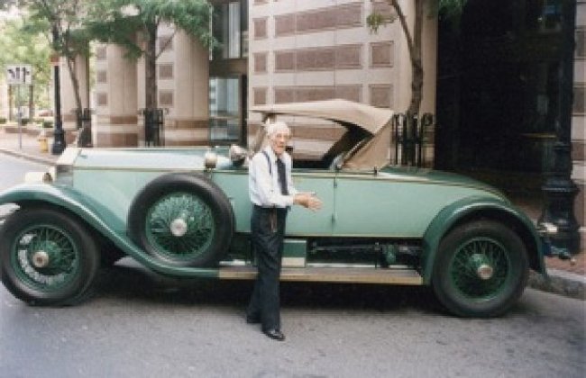 Allen Swift and his 1928 Rolls Royce