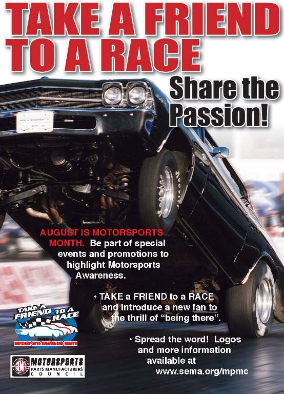 Take a friend to a race Take a friend to a race