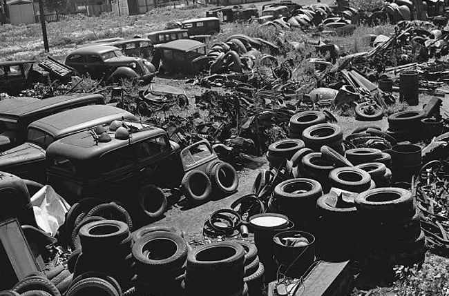 World War II scrapyard World War II scrapyard