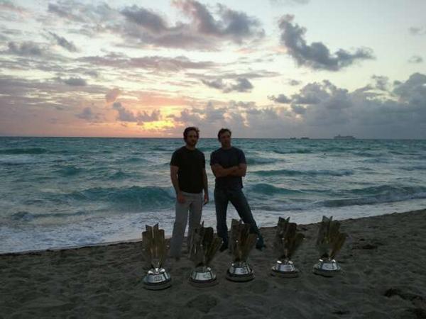 Johnson and knaus on beach