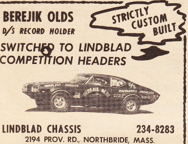 Vintage drag race and speed ads