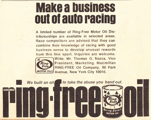 Vintage drag race and speed ads