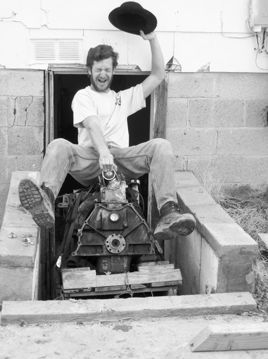 Randal riding a Pontiac OHC six