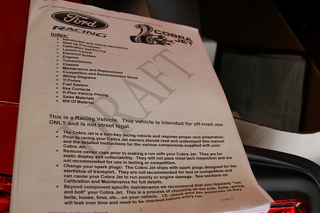 2012 Mustang Cobra Jet