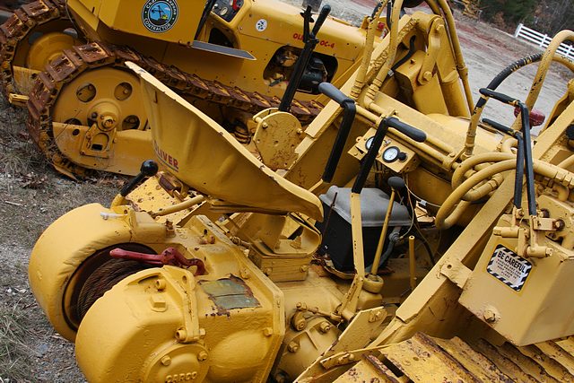 Antique bulldozer collection