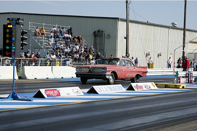 Drag Week Pontiac Wheelstand
