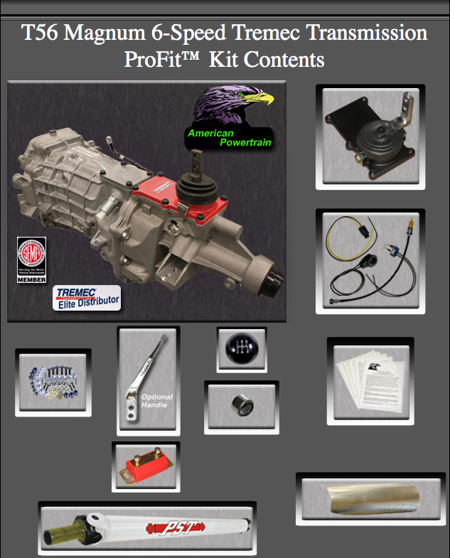 American Powertrain T56 Magnum Camaro Kit American Powertrain T56 Magnum Camaro Kit