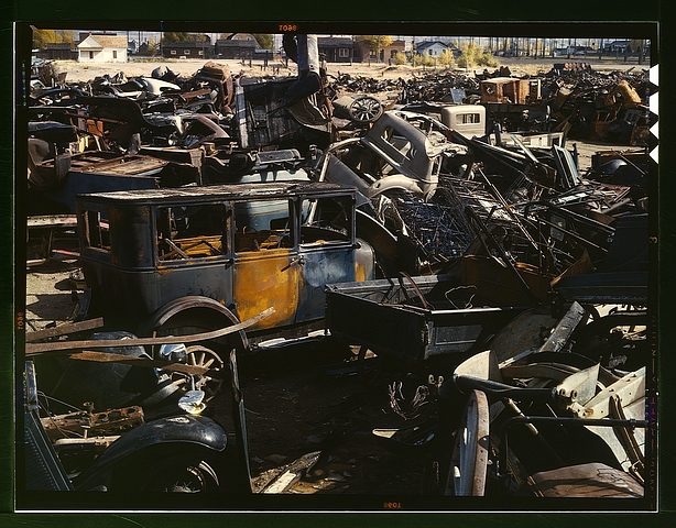 Junkyard photo in stunning color Junkyard photo in stunning color